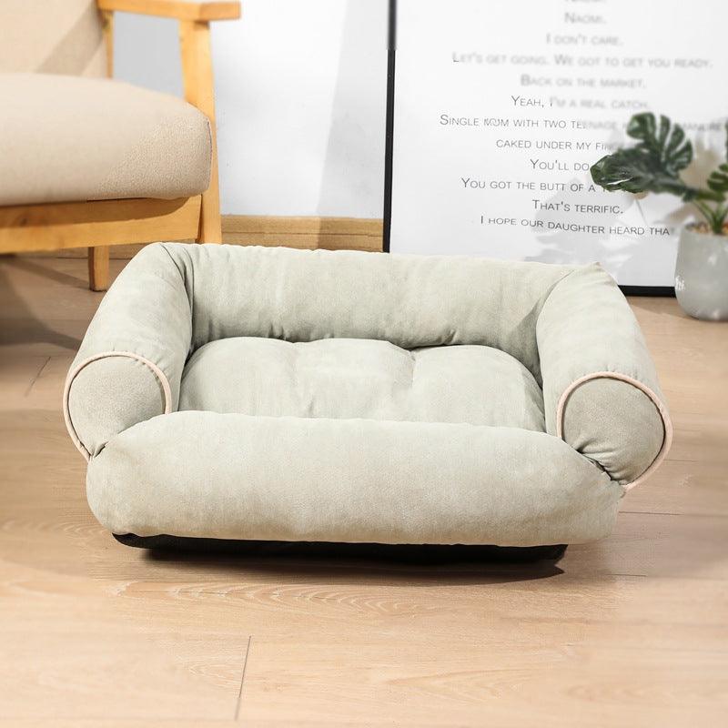 Luxury Plush Pet Sofa Bed - Cozy Haven For Dogs And Cats-3