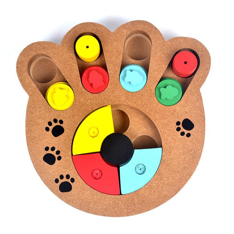 Interactive Paw Print And Bone Puzzle Toy - Engage And Entertain Your Pet!-5