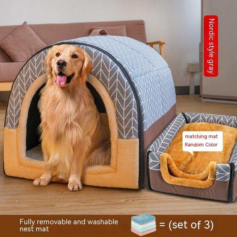 Large Dog House - Can Be Dismantled And Washed-1