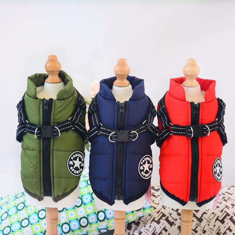 Winter Wonderland Pet Hooded Coat - Stylish And Warm Dog Jacket For Small Breeds-0