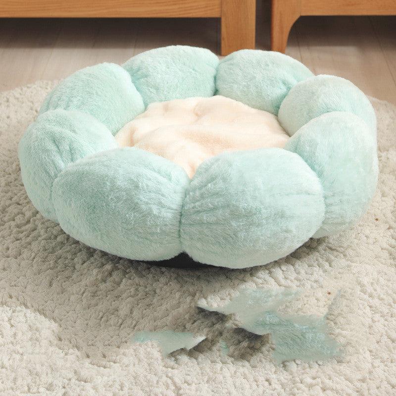 Floral Haven Pet Bed - Luxurious Flower-Shaped Blanket For Dogs And Cats-5