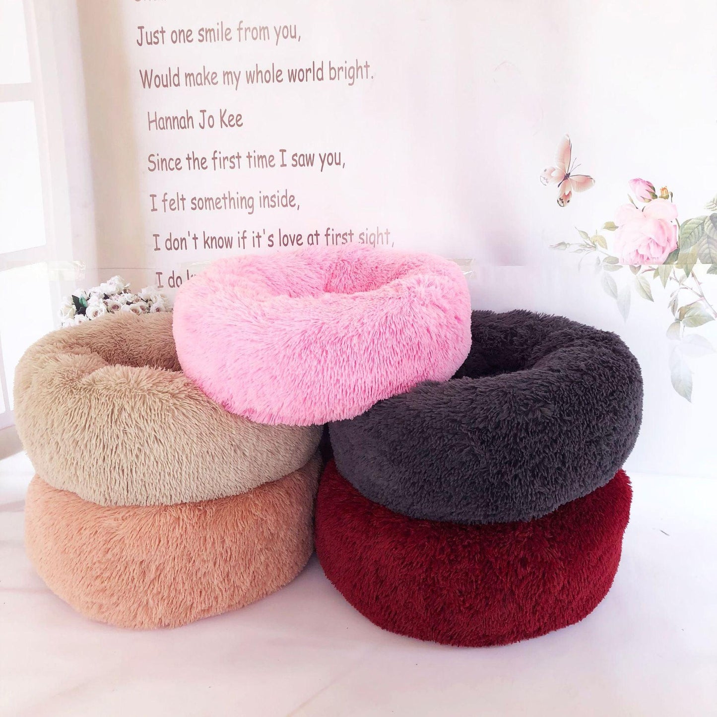 Luxury Retreat Plush Round Pet Bed - The Ultimate Haven For Small Dogs And Cats-2