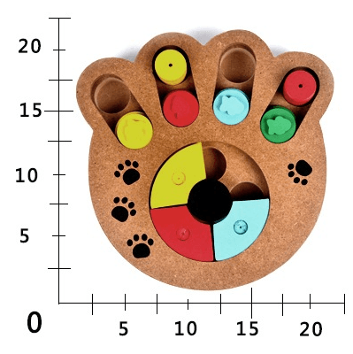 Interactive Paw Print And Bone Puzzle Toy - Engage And Entertain Your Pet!-4
