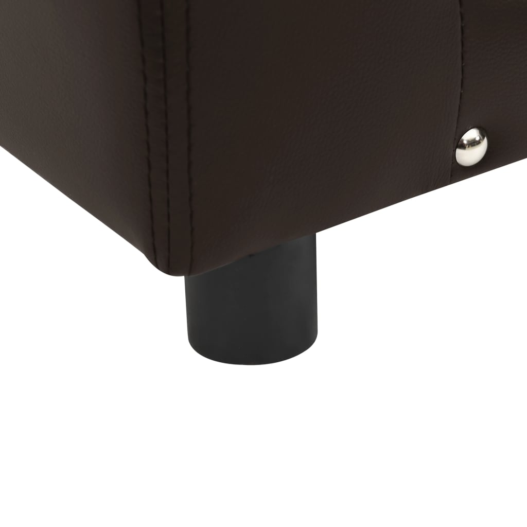 vidaXL Dog Sofa Puppy Couch Bed with Washable Cover Plush and Faux Leather-3