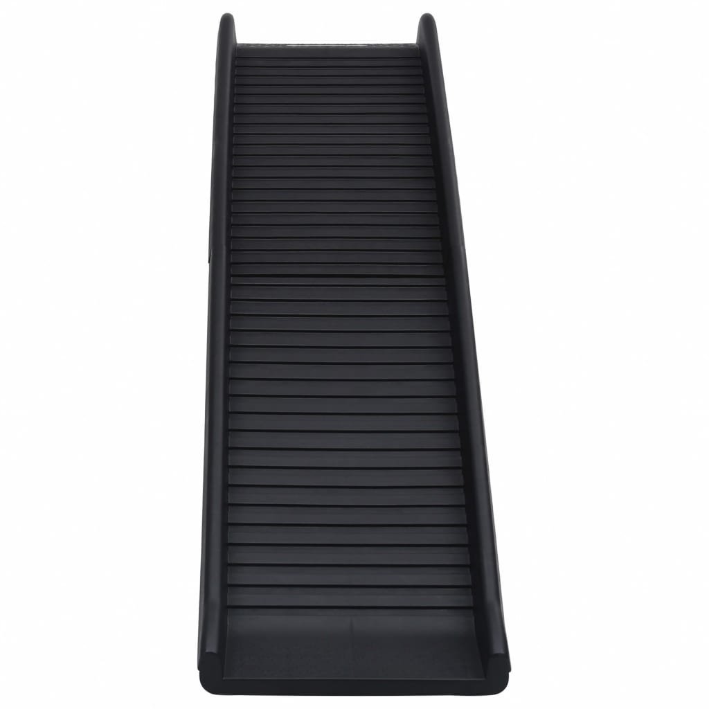 vidaXL Folding Dog Ramp Black 61.2"x15.7"x6.1"-1