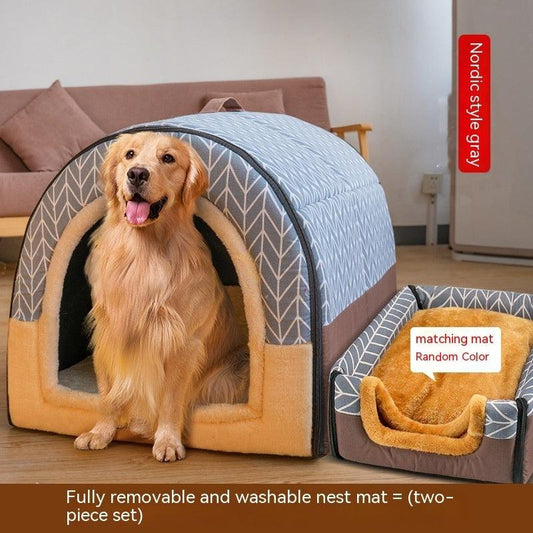 Large Dog House - Can Be Dismantled And Washed-0