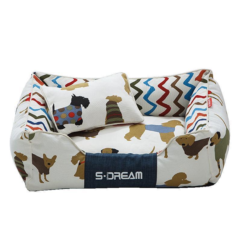 Cozy Haven: The Ultimate Removable And Washable Dog Cat Bed-2