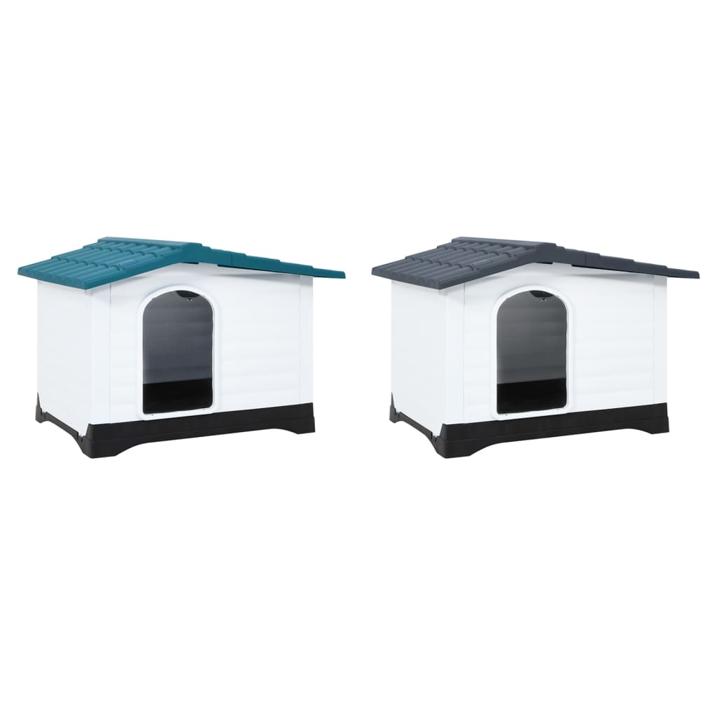 vidaXL Dog House Garden Dog Kennel Small Pet Cage Puppy Shelter Polypropylene-5