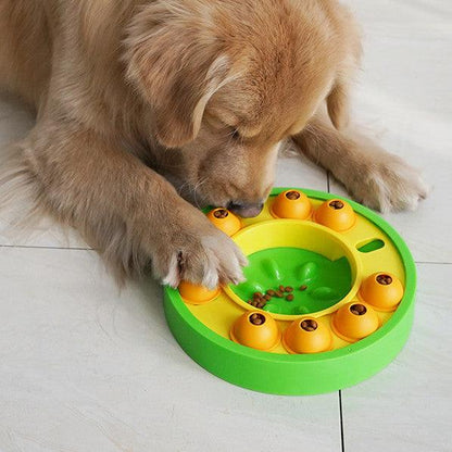 Interactive Dog Puzzle Feeder - Engaging Slow Eating Toy For Smart Pups-0