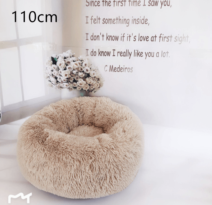 Cozy Haven: Luxurious Round Pet Bed For Winter Comfort-88