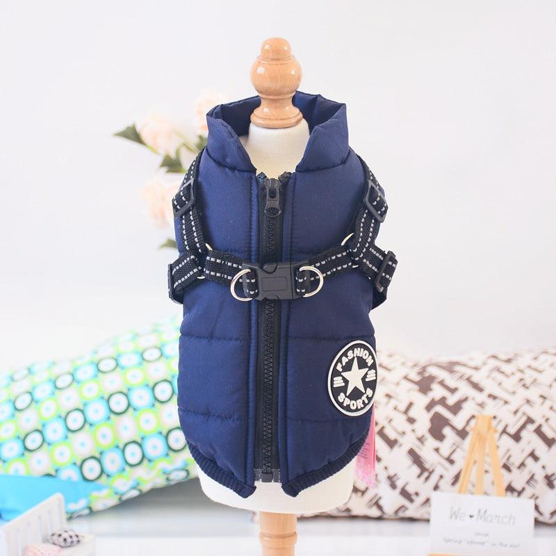 Winter Wonderland Pet Hooded Coat - Stylish And Warm Dog Jacket For Small Breeds-2