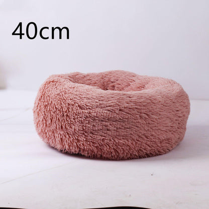 Cozy Haven: Luxurious Round Pet Bed For Winter Comfort-11