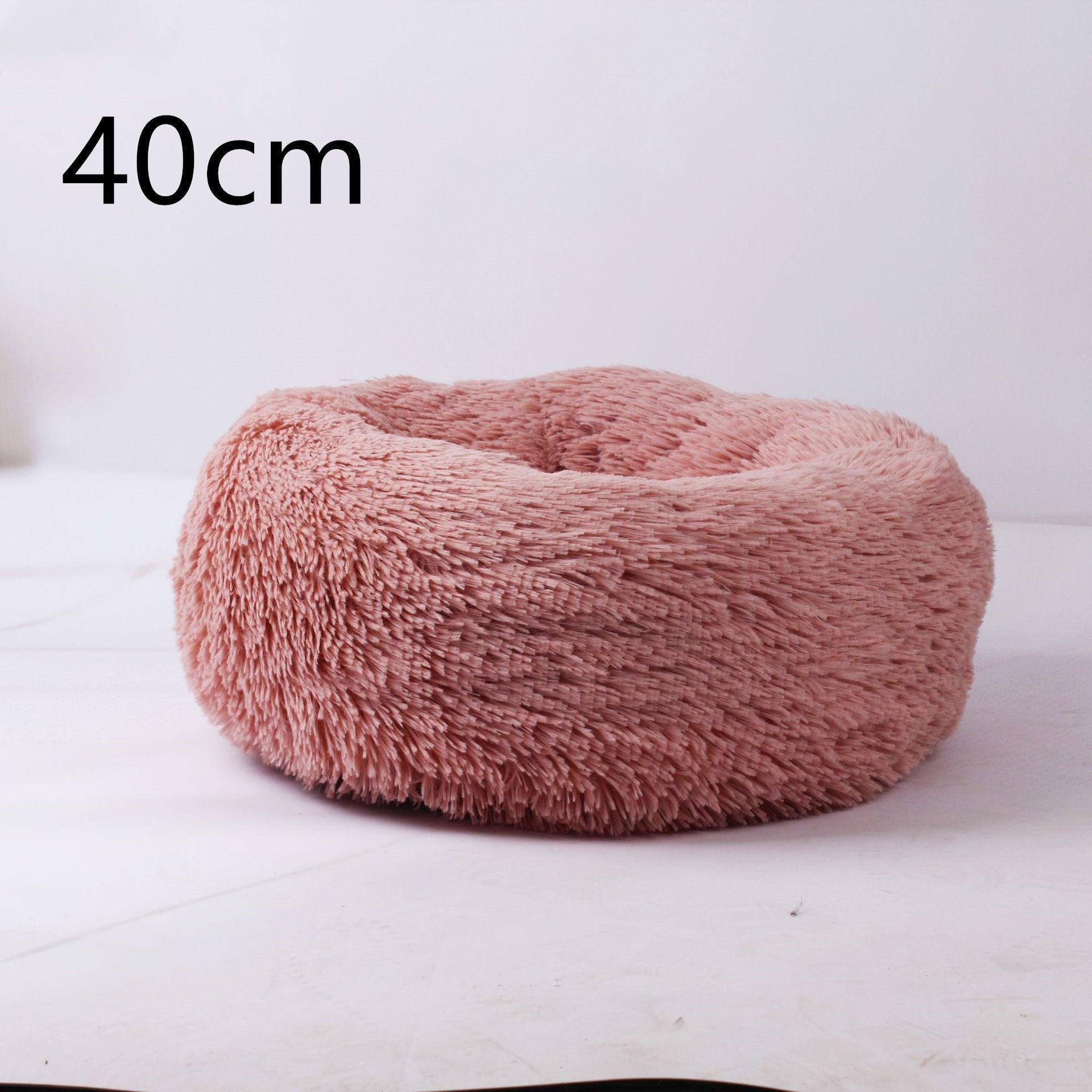 Cozy Haven: Luxurious Round Pet Bed For Winter Comfort-11