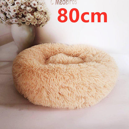 Cozy Haven: Luxurious Round Pet Bed For Winter Comfort-55