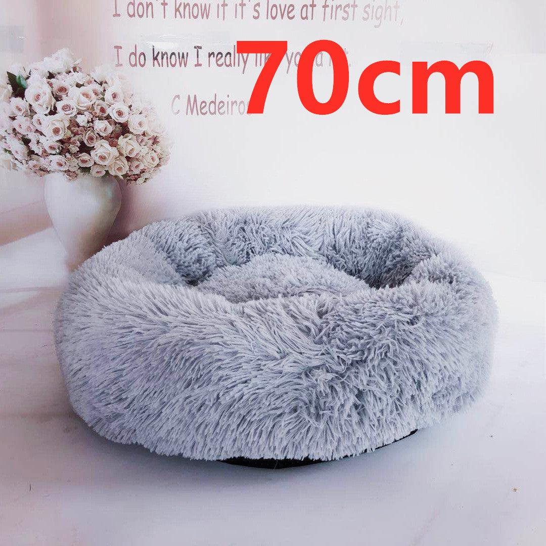 Cozy Haven: Luxurious Round Pet Bed For Winter Comfort-46