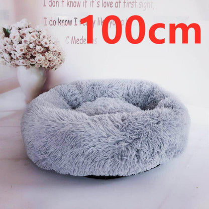 Cozy Haven: Luxurious Round Pet Bed For Winter Comfort-67