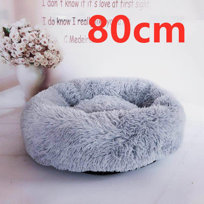Cozy Haven: Luxurious Round Pet Bed For Winter Comfort-58