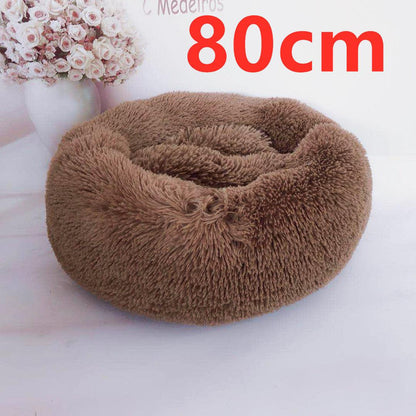 Cozy Haven: Luxurious Round Pet Bed For Winter Comfort-57