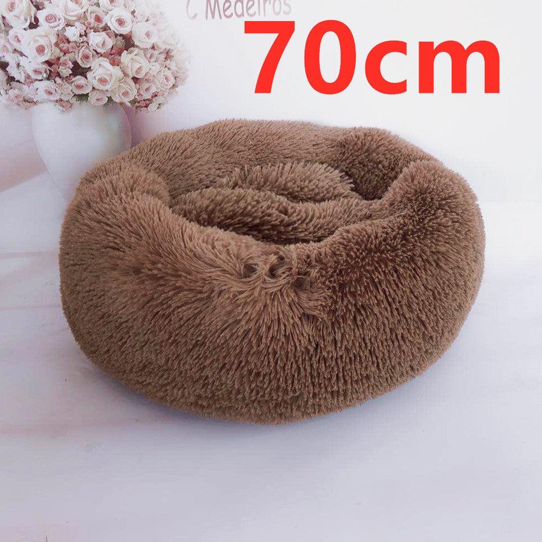 Cozy Haven: Luxurious Round Pet Bed For Winter Comfort-45