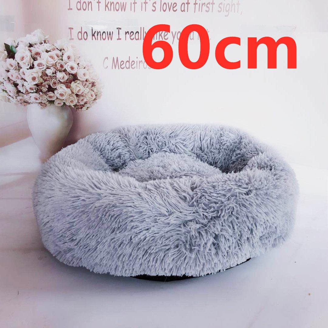 Cozy Haven: Luxurious Round Pet Bed For Winter Comfort-34