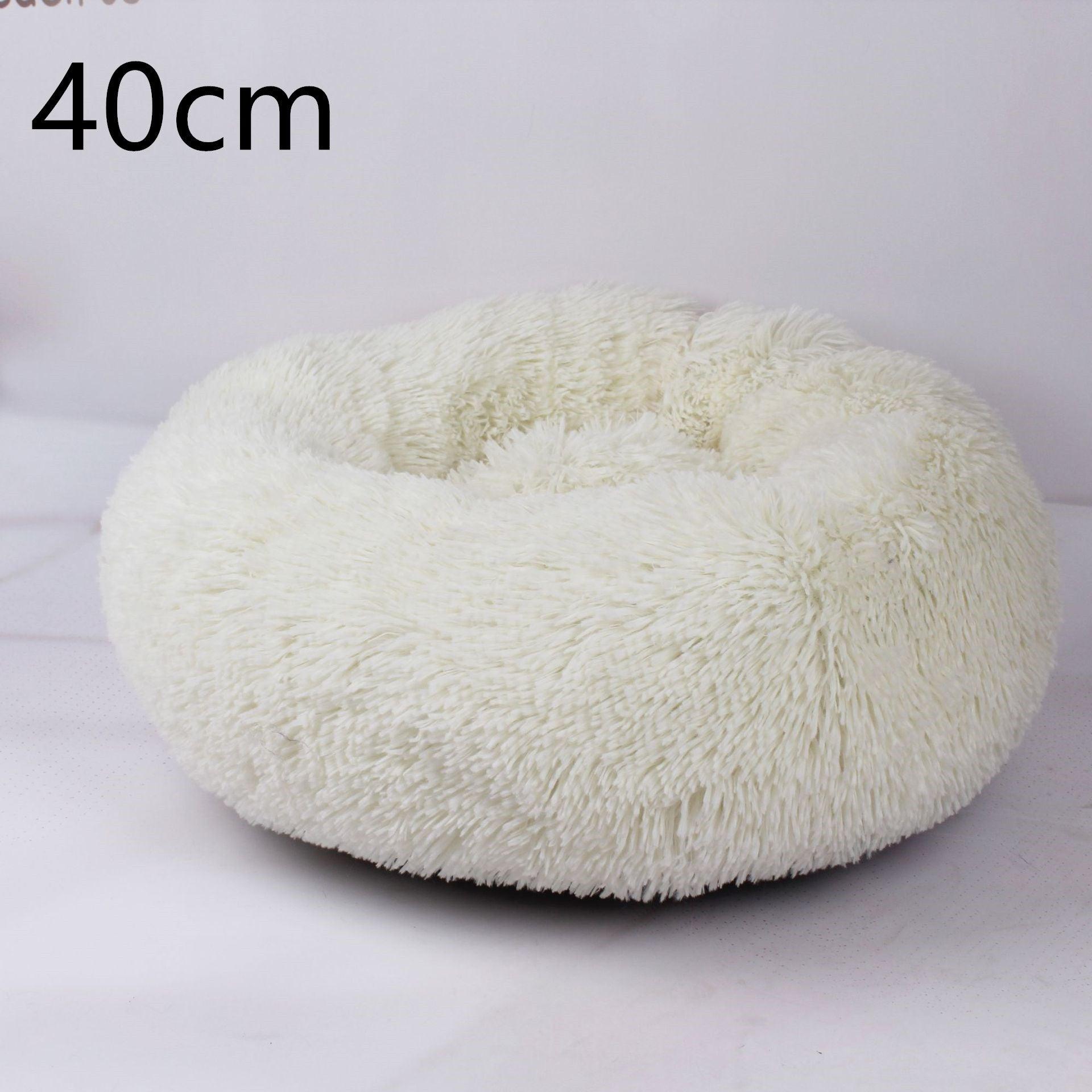 Cozy Haven: Luxurious Round Pet Bed For Winter Comfort-16