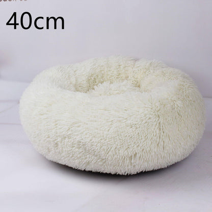 Cozy Haven: Luxurious Round Pet Bed For Winter Comfort-16