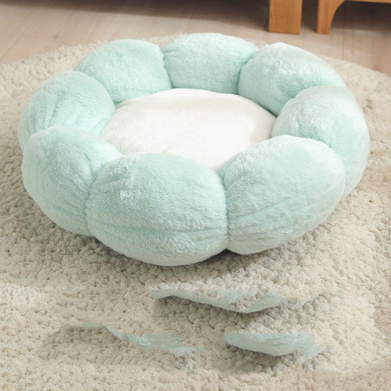 Floral Haven Pet Bed - Luxurious Flower-Shaped Blanket For Dogs And Cats-7