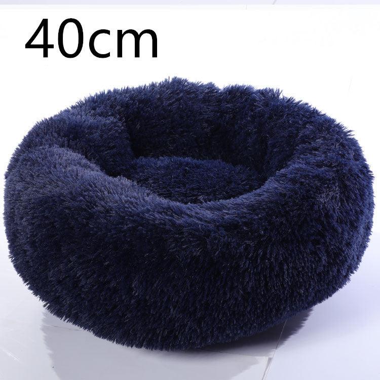 Cozy Haven: Luxurious Round Pet Bed For Winter Comfort-5