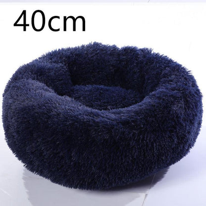 Cozy Haven: Luxurious Round Pet Bed For Winter Comfort-5
