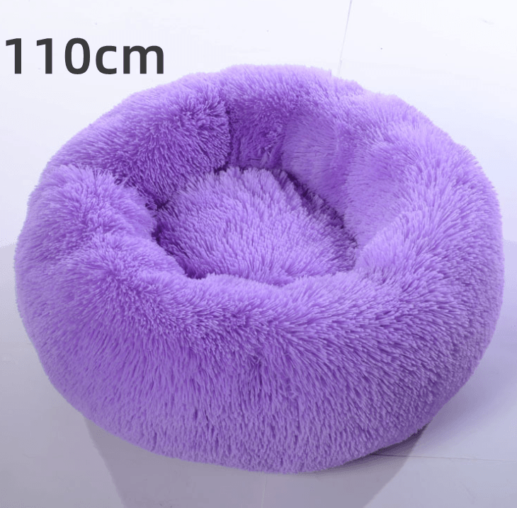 Cozy Haven: Luxurious Round Pet Bed For Winter Comfort-1