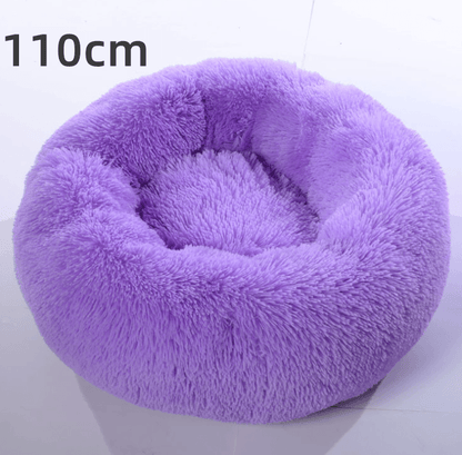 Cozy Haven: Luxurious Round Pet Bed For Winter Comfort-1