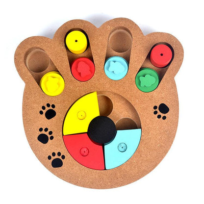 Interactive Paw Print And Bone Puzzle Toy - Engage And Entertain Your Pet!-5