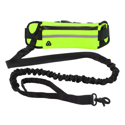Ultimate Hands-Free Dog Leash Belt With Bungee Leash, Phone Pocket, And Water Bottle Holder-7