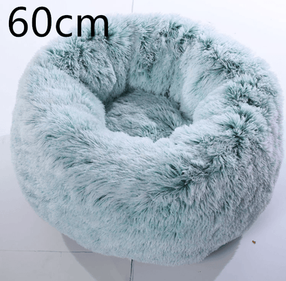 Cozy Haven: Luxurious Round Pet Bed For Winter Comfort-36