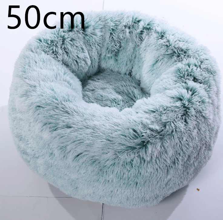 Cozy Haven: Luxurious Round Pet Bed For Winter Comfort-22