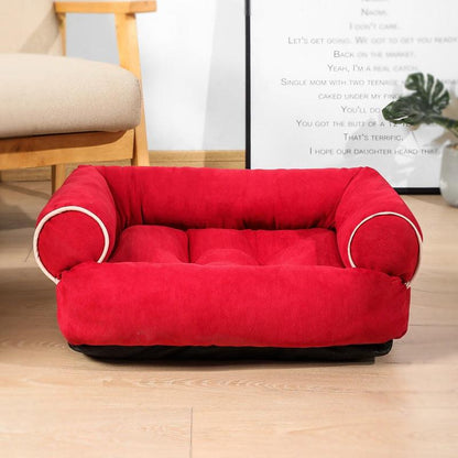 Luxury Plush Pet Sofa Bed - Cozy Haven For Dogs And Cats-2