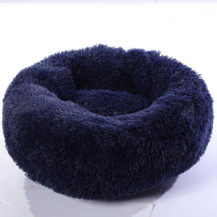 Luxury Retreat Plush Round Pet Bed - The Ultimate Haven For Small Dogs And Cats-0