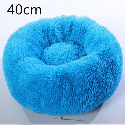 Cozy Haven: Luxurious Round Pet Bed For Winter Comfort-9