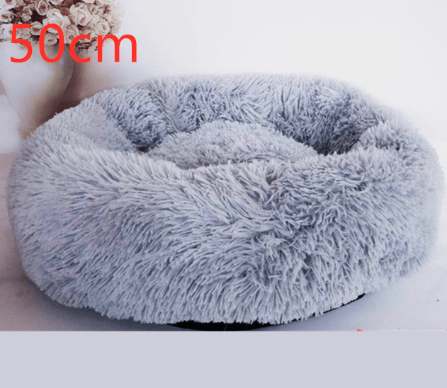 Cozy Haven: Luxurious Round Pet Bed For Winter Comfort-29