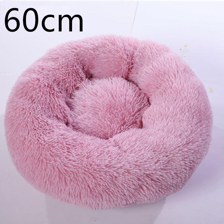 Cozy Haven: Luxurious Round Pet Bed For Winter Comfort-40