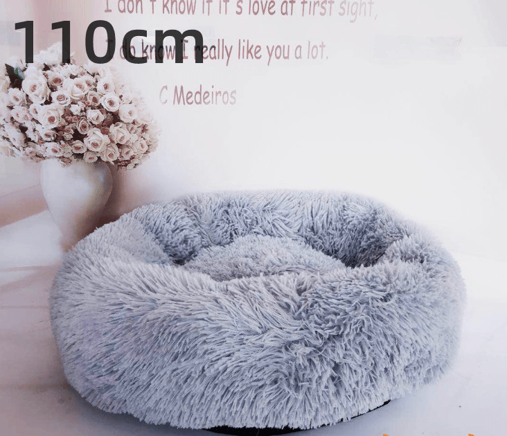 Cozy Haven: Luxurious Round Pet Bed For Winter Comfort-85