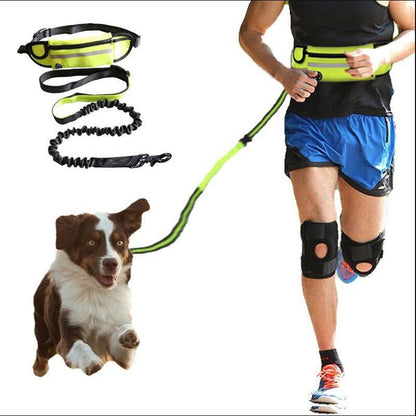 Ultimate Hands-Free Dog Leash Belt With Bungee Leash, Phone Pocket, And Water Bottle Holder-0