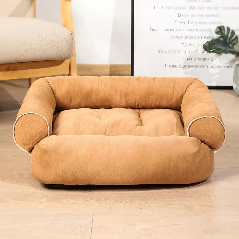 Luxury Plush Pet Sofa Bed - Cozy Haven For Dogs And Cats-6