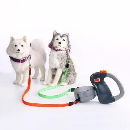 Ultimate Freedom Retractable Dual Pet Dog Walking Leash-0