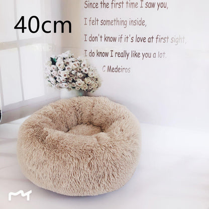 Cozy Haven: Luxurious Round Pet Bed For Winter Comfort-15