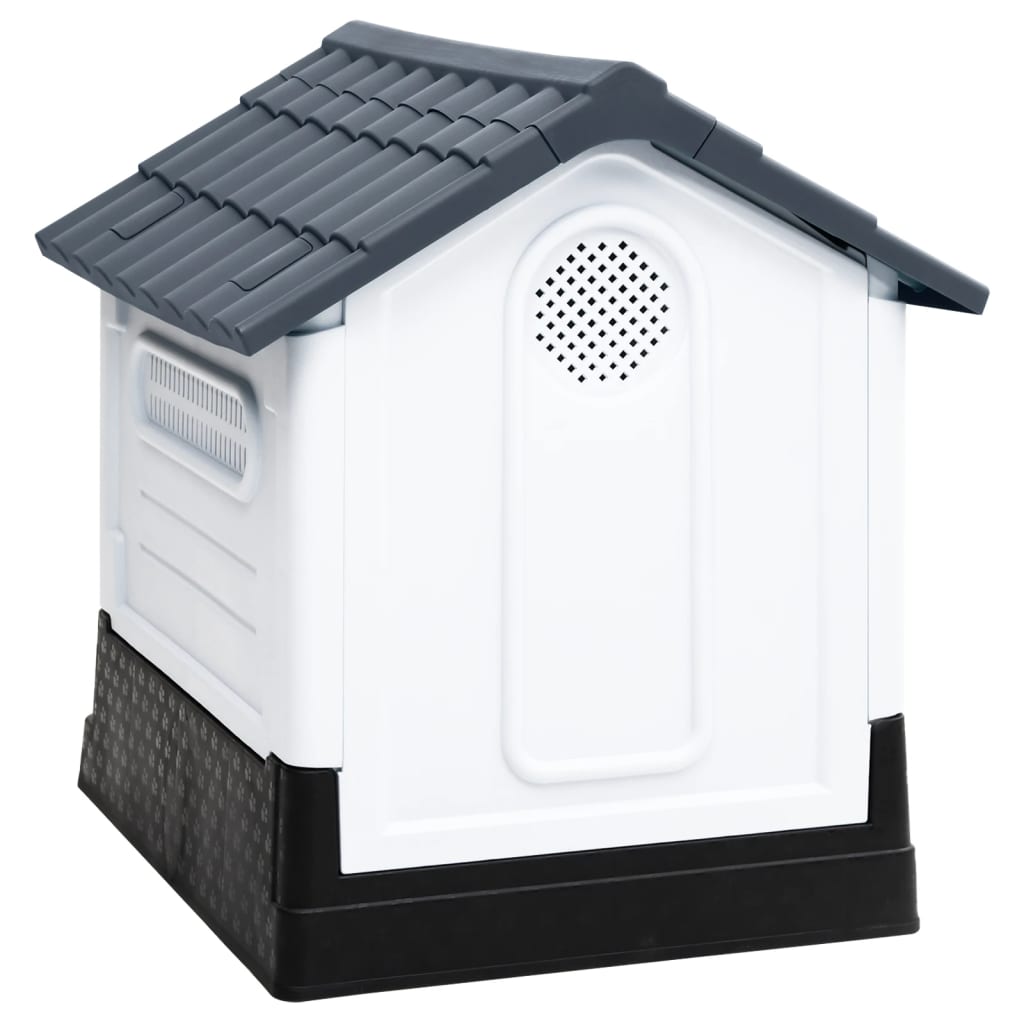 vidaXL Dog House Garden Dog Kennel Small Pet Cage Puppy Shelter Polypropylene-4