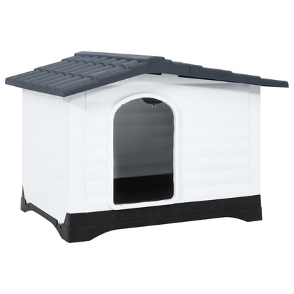 vidaXL Dog House Garden Dog Kennel Small Pet Cage Puppy Shelter Polypropylene-1