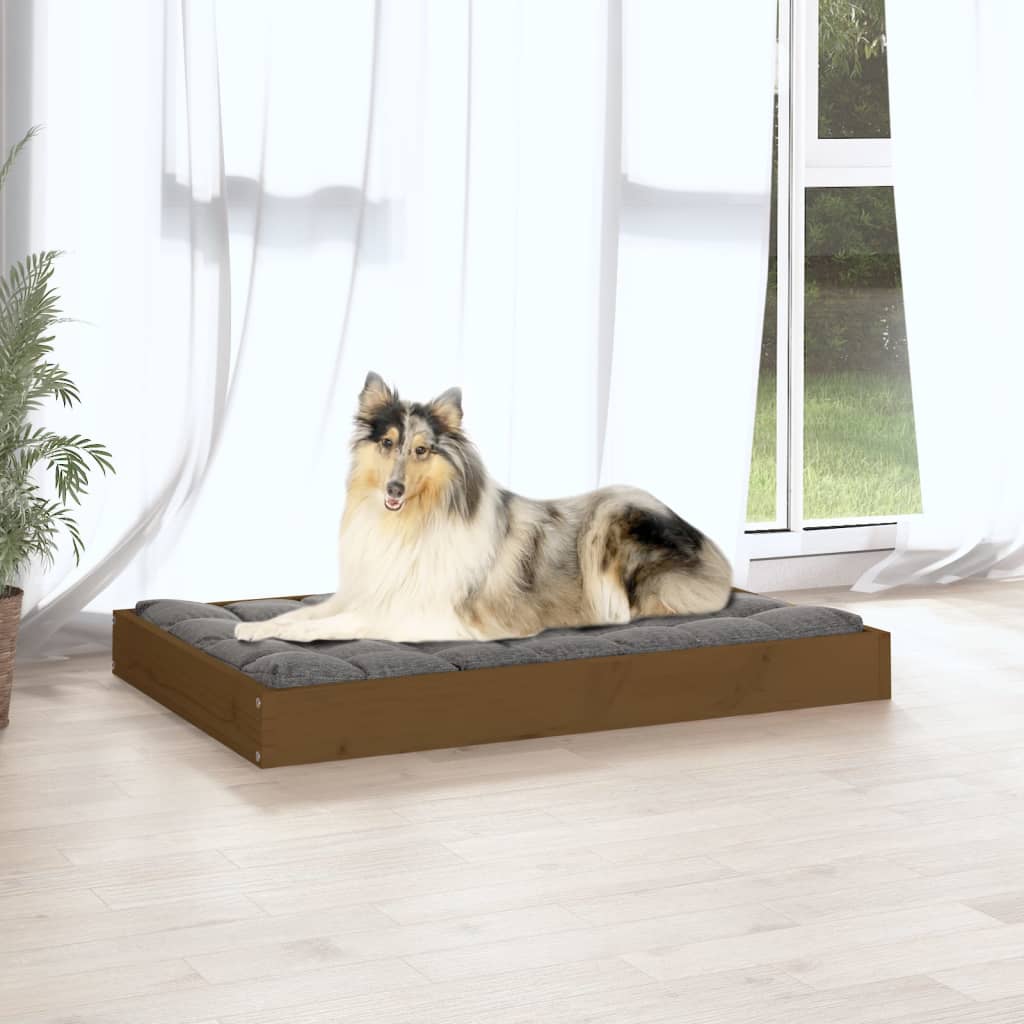 vidaXL Dog Bed Dog Sofa Bed Pet Couch Seat with Wooden Frame Solid Wood Pine-3