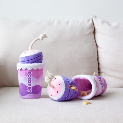 Pawsome Fleece Treat Seeker Interactive Pet Puzzle Toy-1