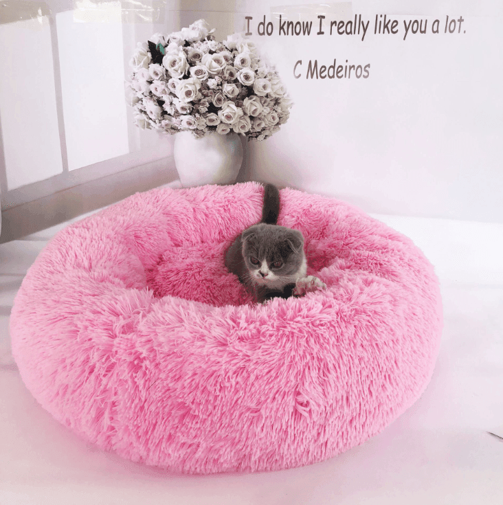 Cozy Haven: Luxurious Round Pet Bed For Winter Comfort-77